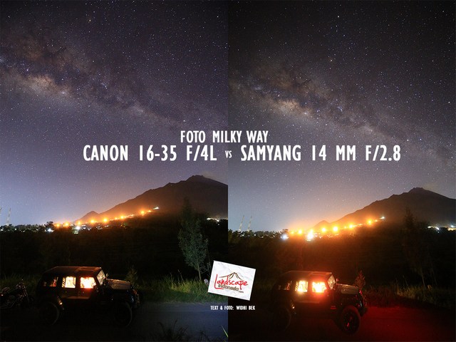 Samyang 14mm vs Canon 16-35mm for Milky Way Photography